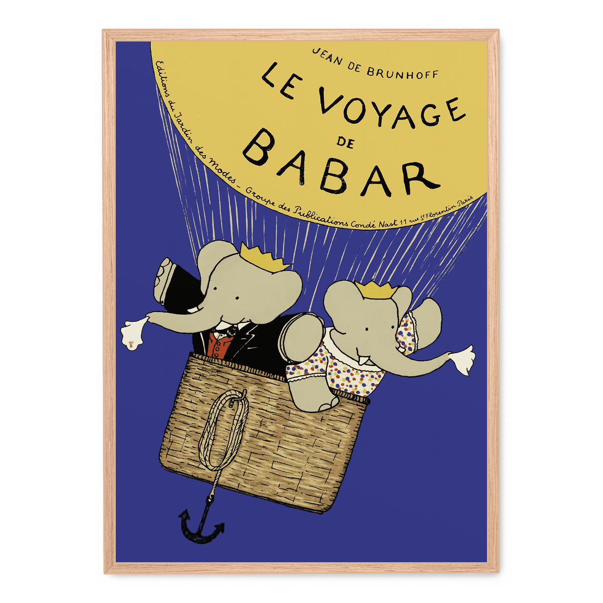 Babar Balloon Voyage Affisch Postera se
