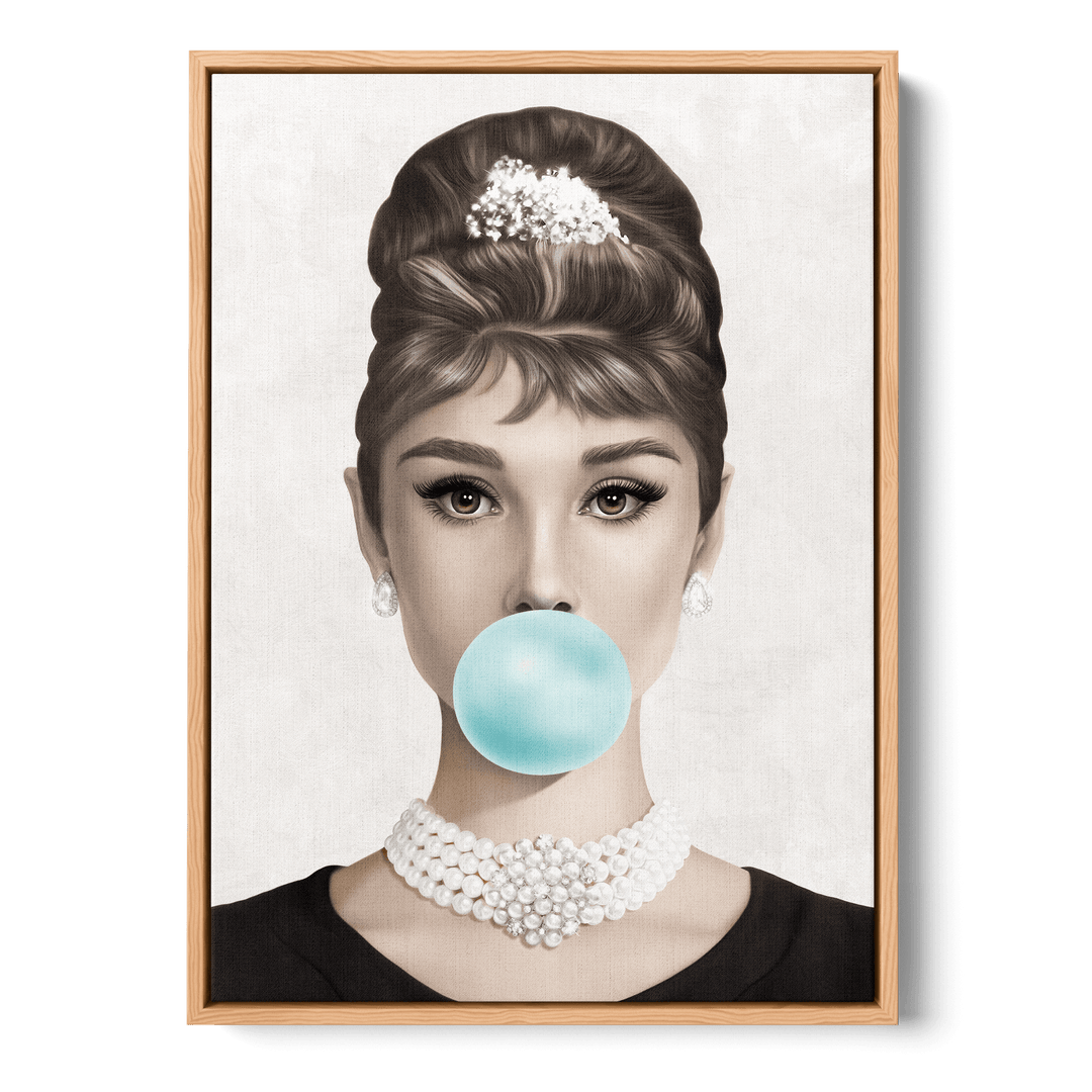 Audrey Hepburn Bubblegum Canvas