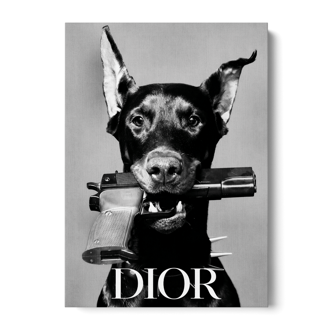 Dior Dog Canvas