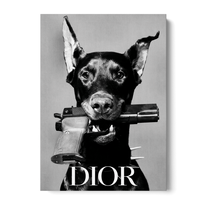 Dior Dog Canvas