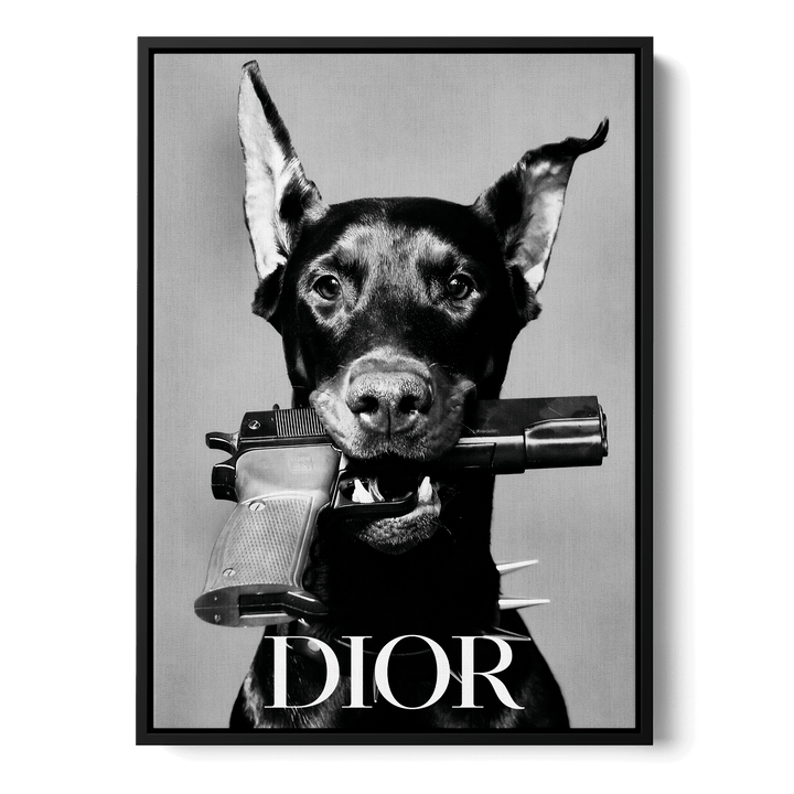 Dior Dog Canvas