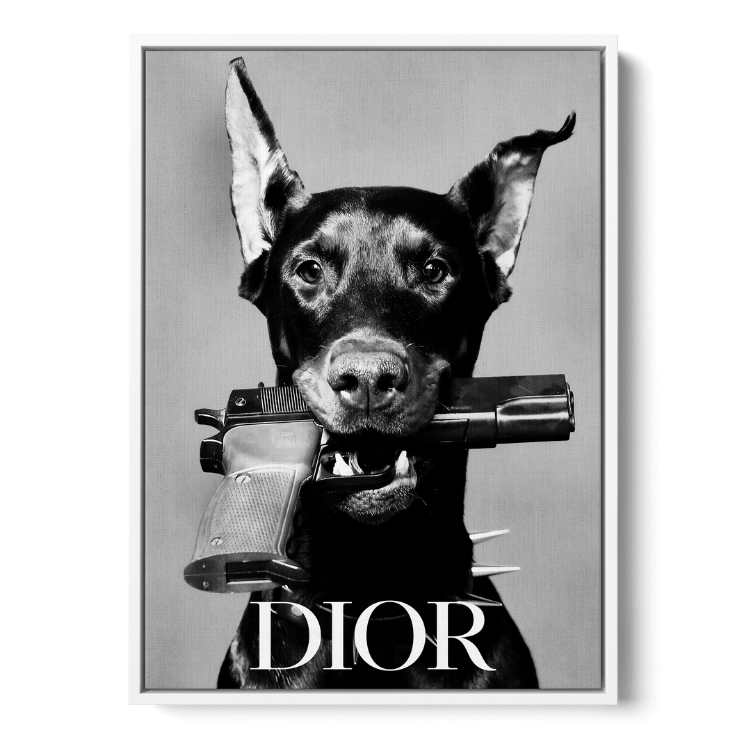 Dior Dog Canvas