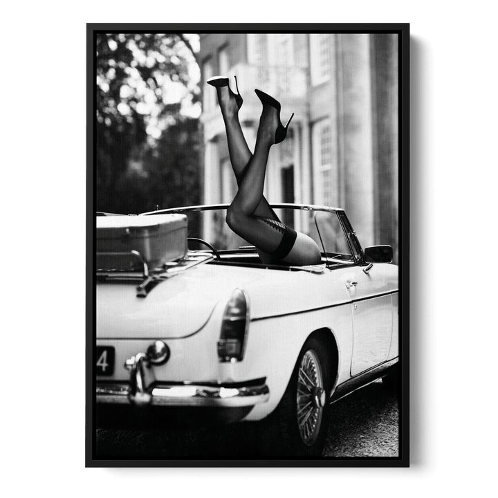 High Heels In Car Canvas