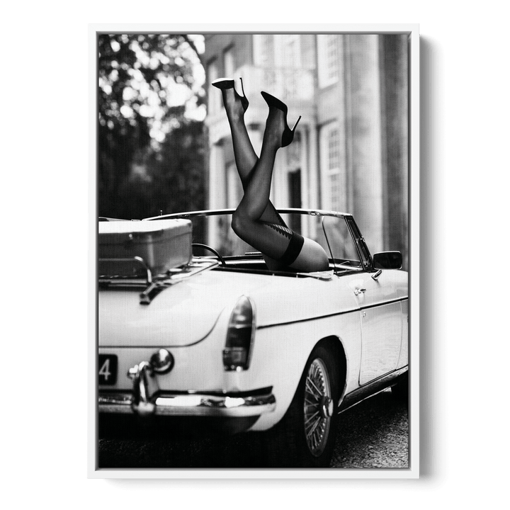 High Heels In Car Canvas