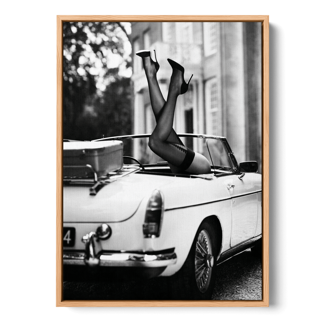 High Heels In Car Canvas