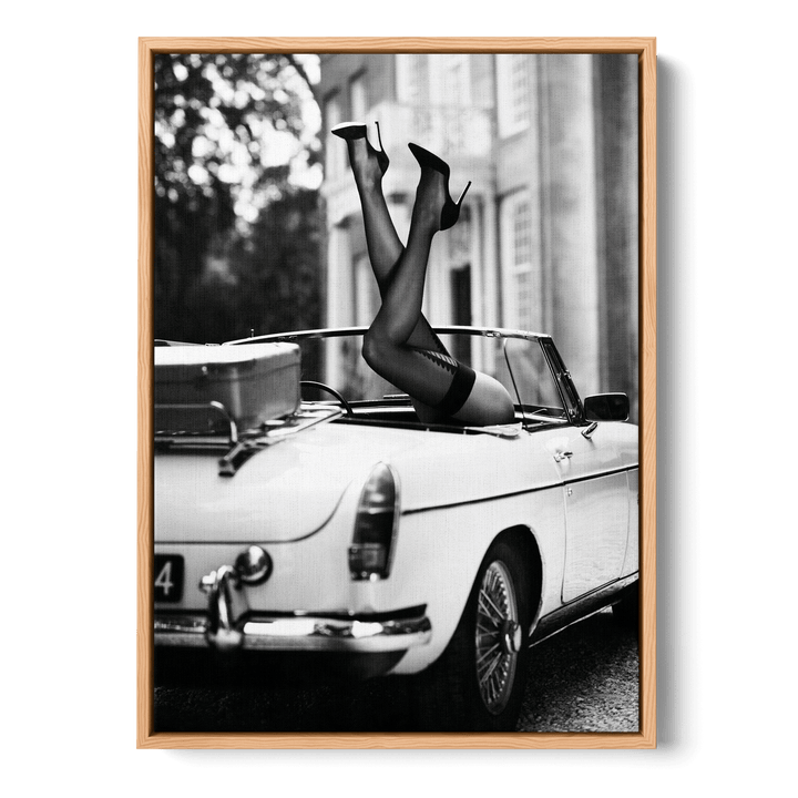 High Heels In Car Canvas