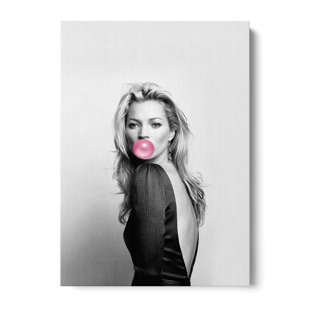 Kate Moss Bubblegum Canvas
