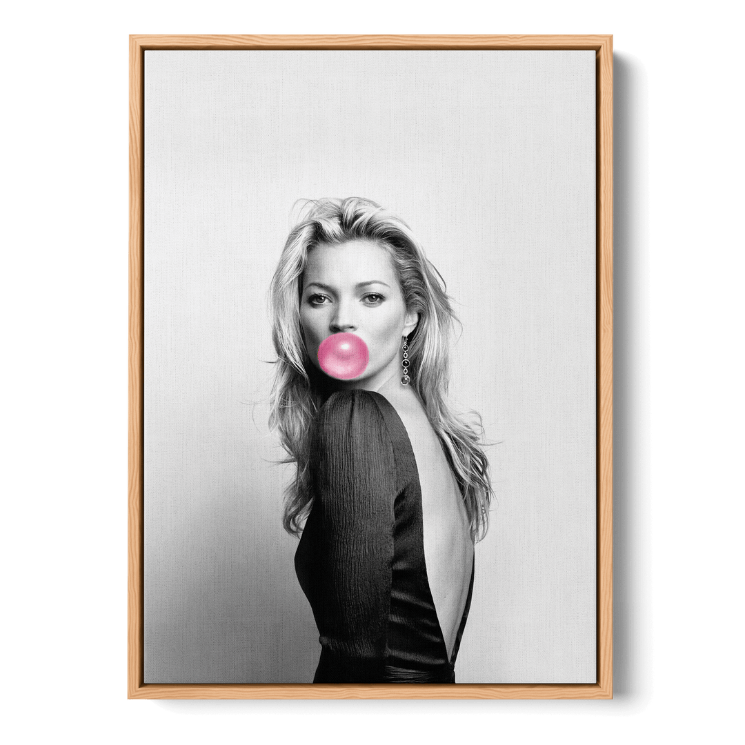 Kate Moss Bubblegum Canvas