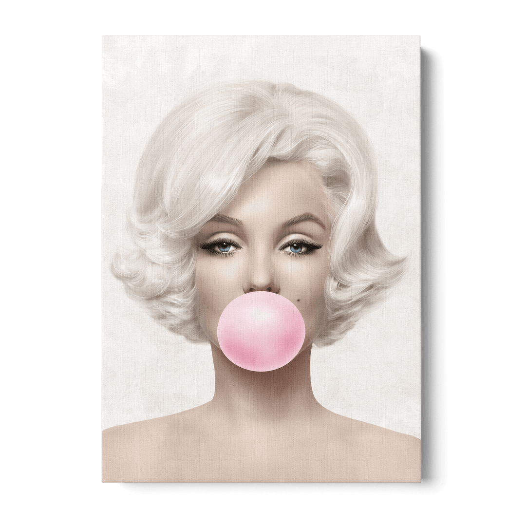 Marilyn Monroe Bubblegum Canvas
