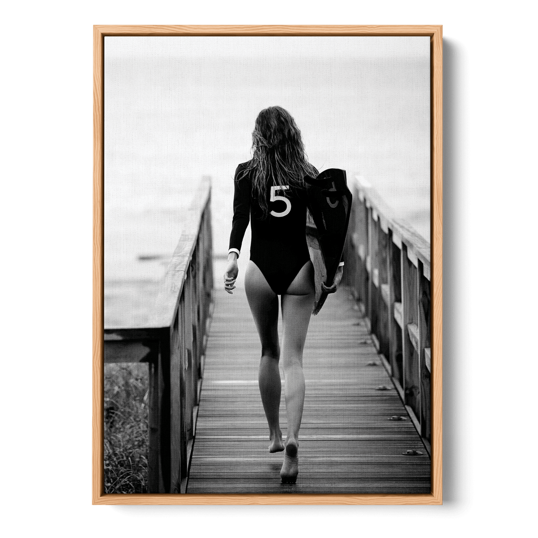No. 5 Surfer Girl Canvas