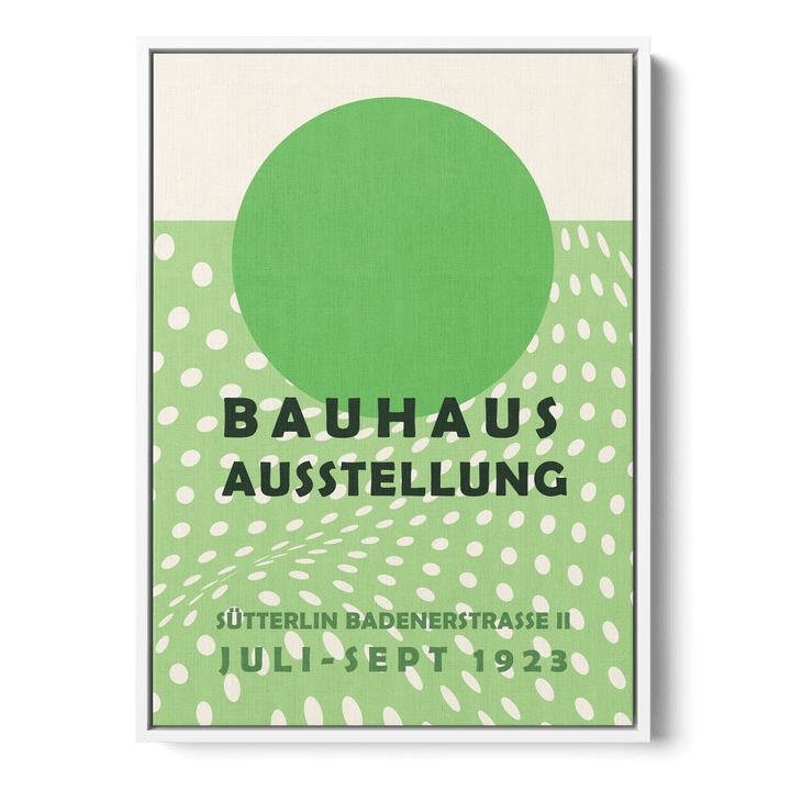 Bauhaus Green Canvas