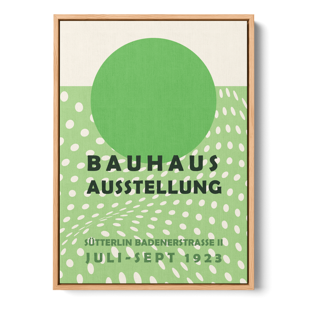 Bauhaus Green Canvas