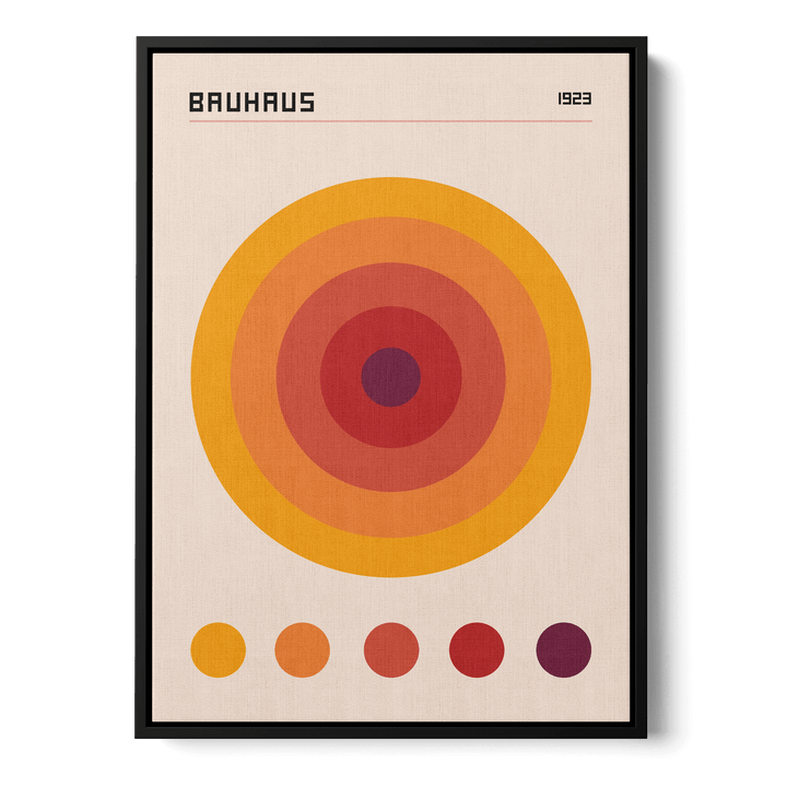Bauhaus Orange Color Code Canvas
