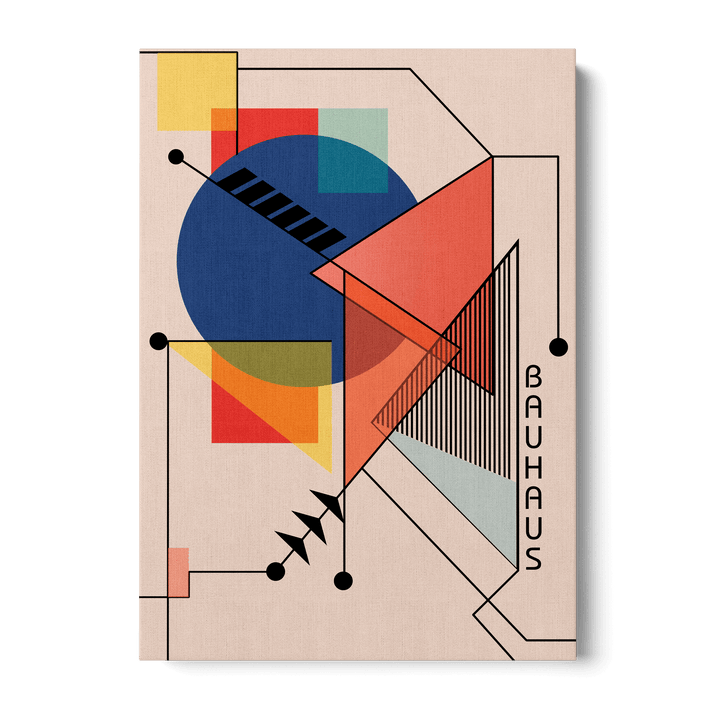Bauhaus Retro Abstract 2 Canvas