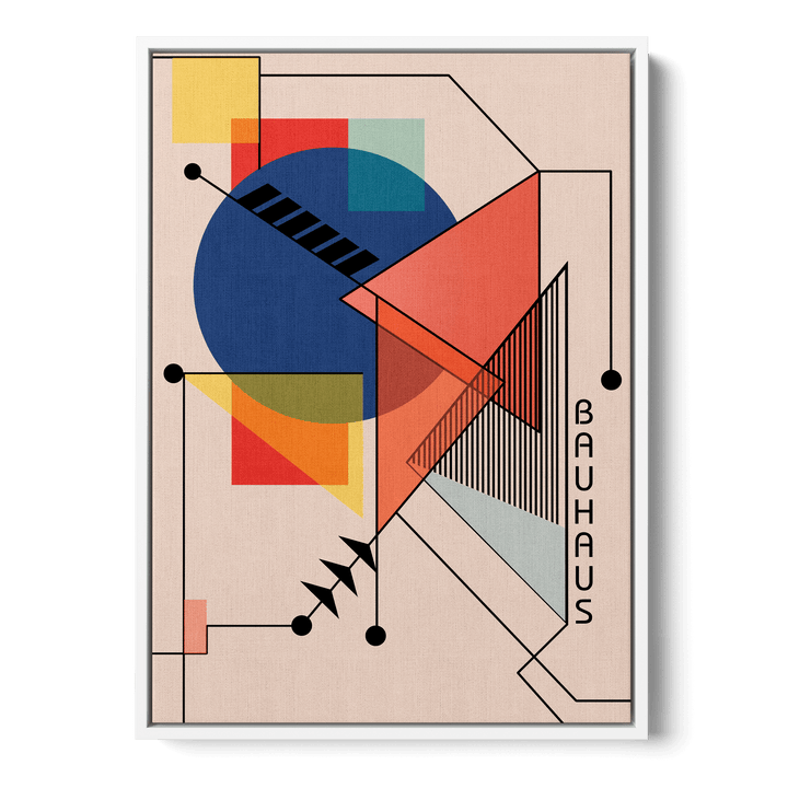 Bauhaus Retro Abstract 2 Canvas