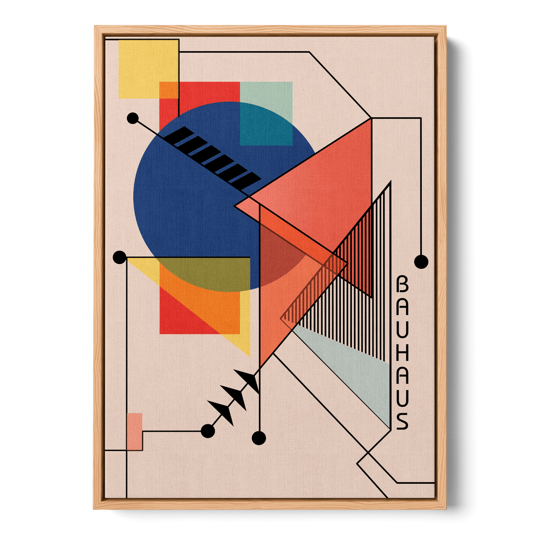 Bauhaus Retro Abstract 2 Canvas