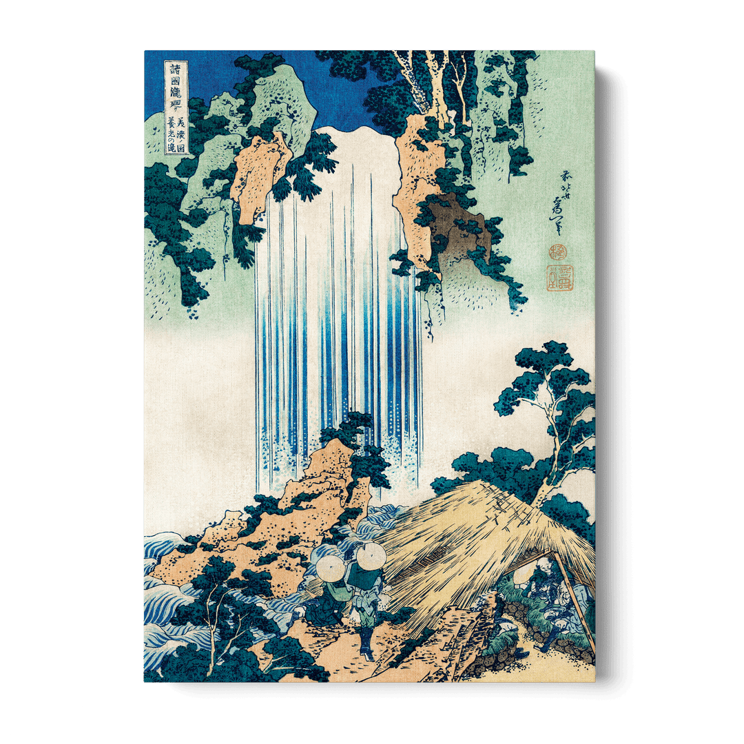 Hokusai - Yōrō Waterfall In Mino Province Canvas