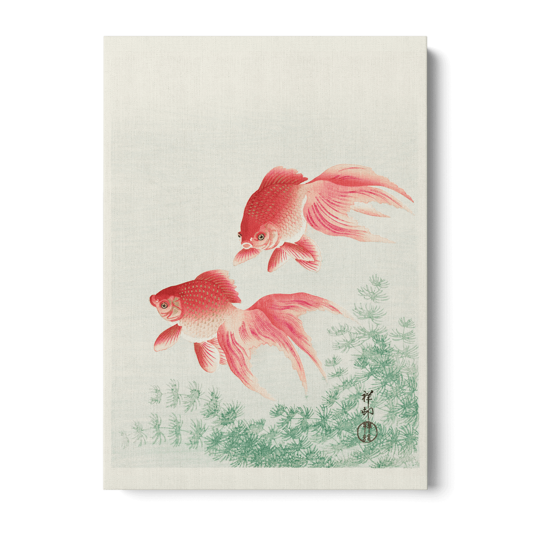 Ohara Koson - Two Goldfish Canvas