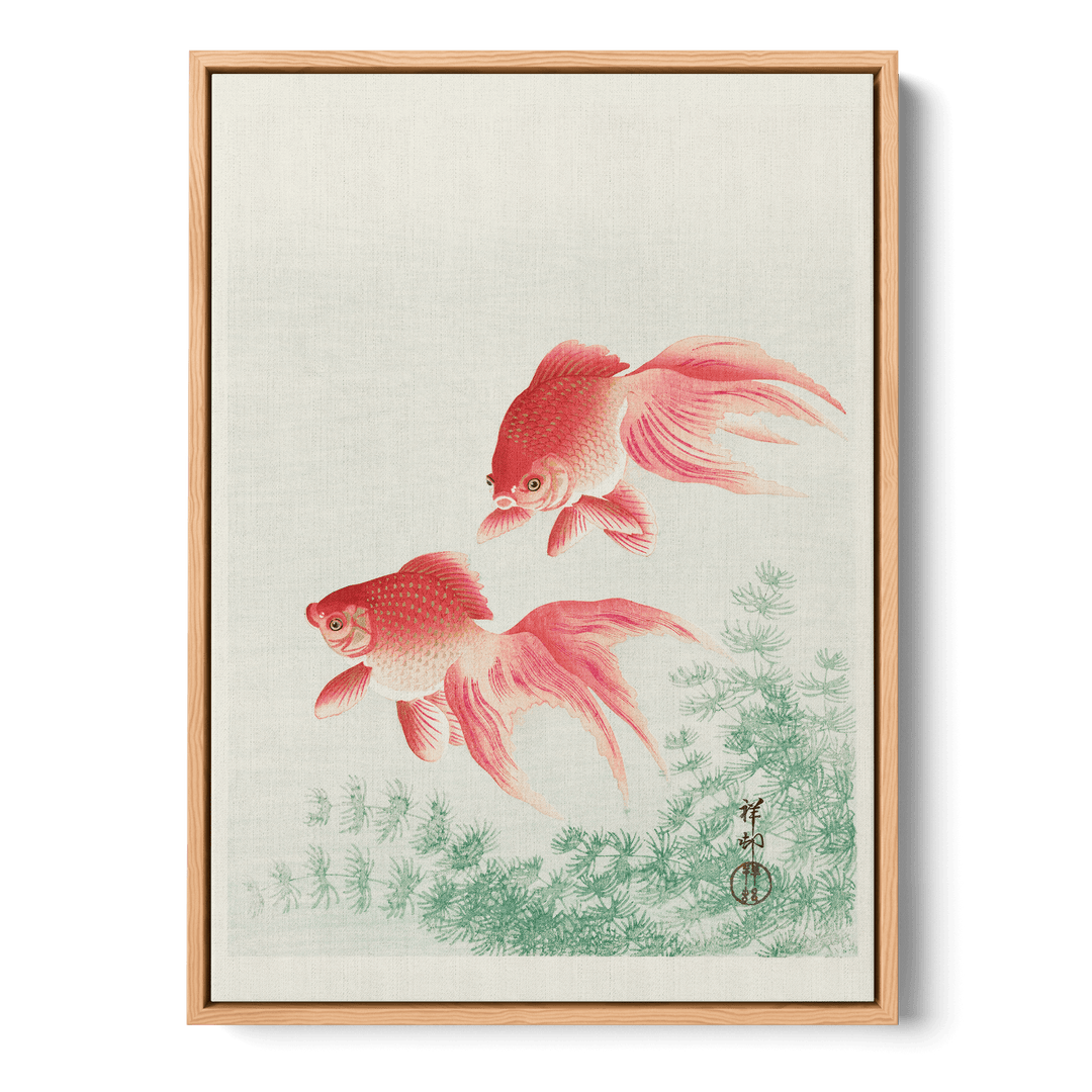 Ohara Koson - Two Goldfish Canvas