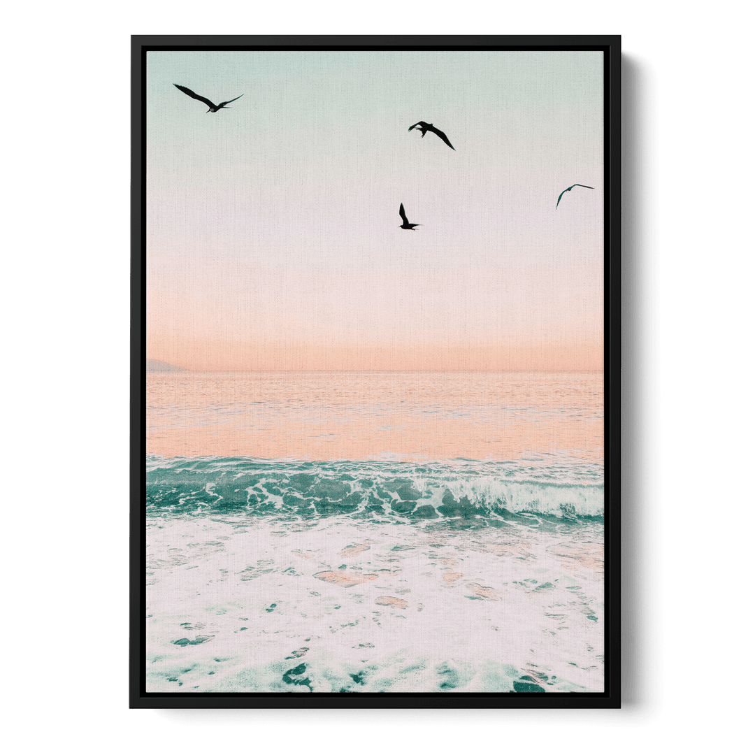 Beach And Birds Canvas