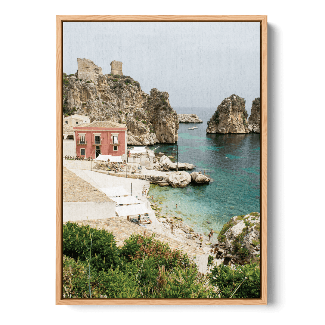By The Cliffs Of Italy Canvas