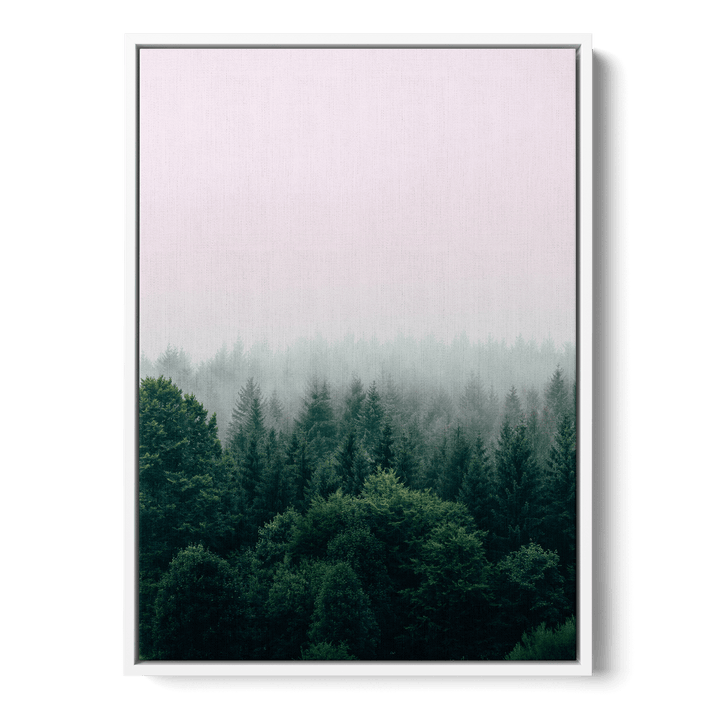 Fog Over The Forest Canvas