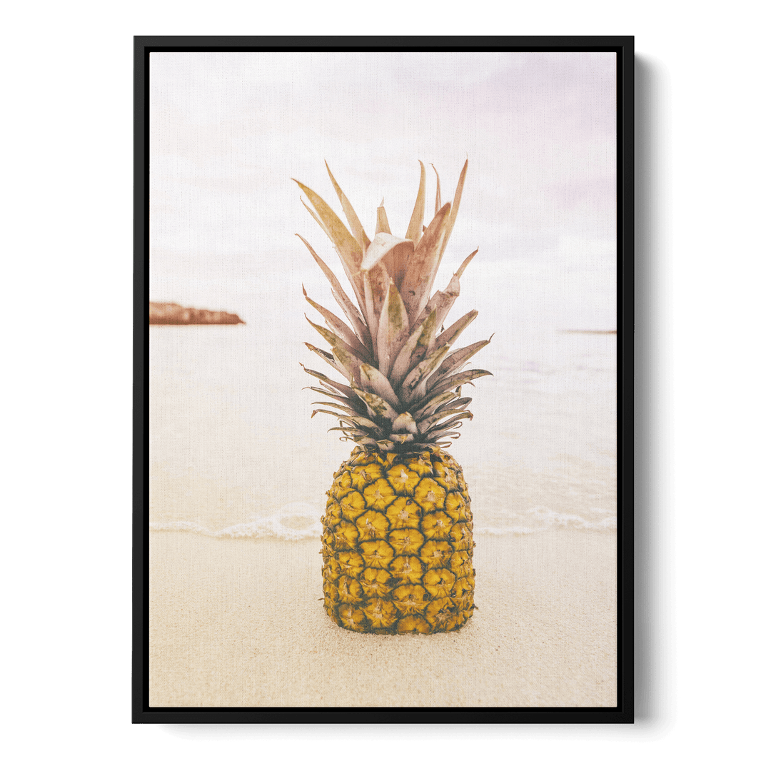 Pineapple On The Beach Canvas