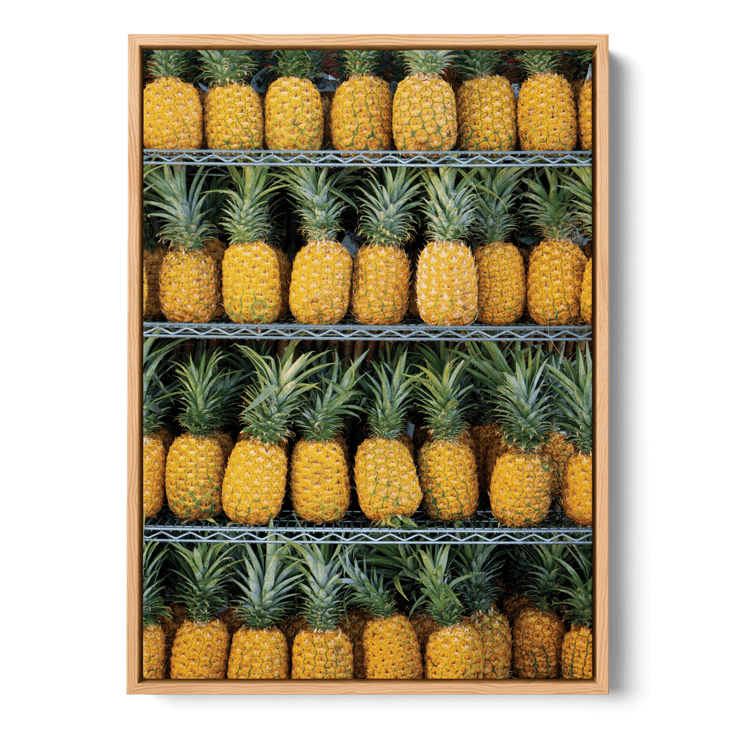 Pineapples On The Shelves Canvas