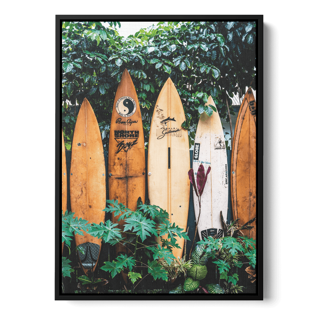 Standing Surfboards Canvas