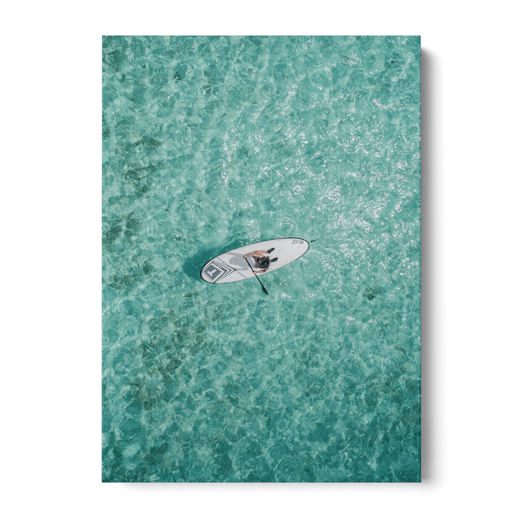 Surfing On The Water Canvas