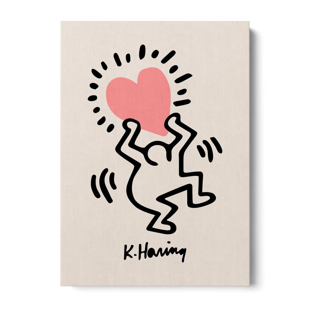 Man Holding Heart Canvas