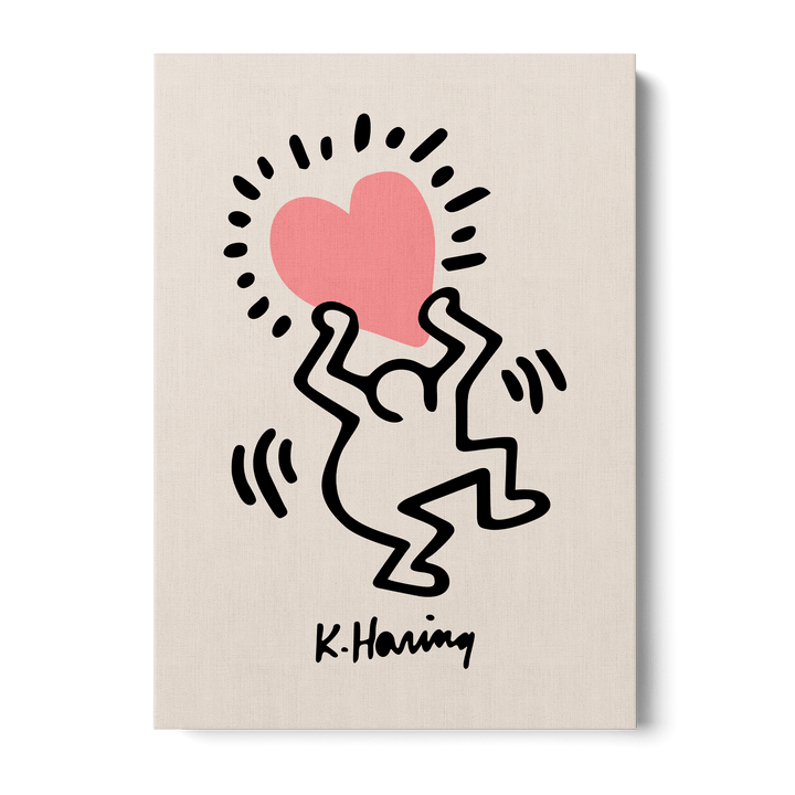 Man Holding Heart Canvas