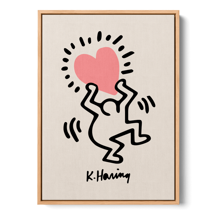 Man Holding Heart Canvas