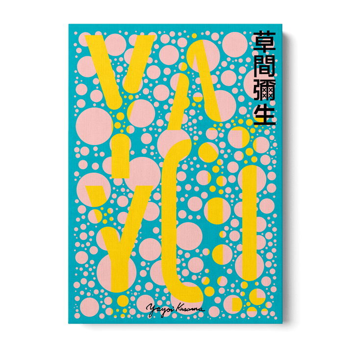 Yayoi Kusama - Yellow With Blue Canvas