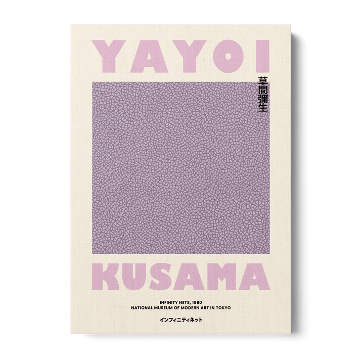 Yayoi Kusama - Purple Infinity Net Canvas