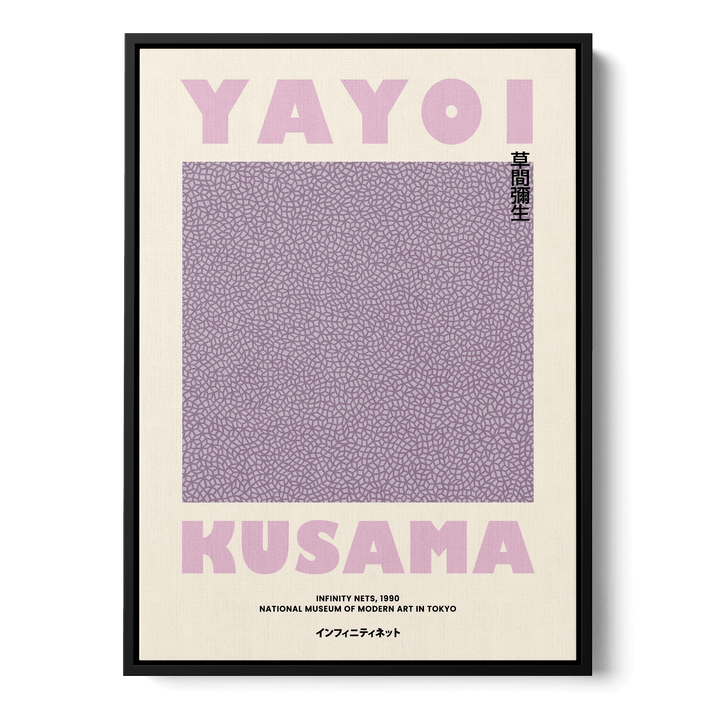 Yayoi Kusama - Purple Infinity Net Canvas