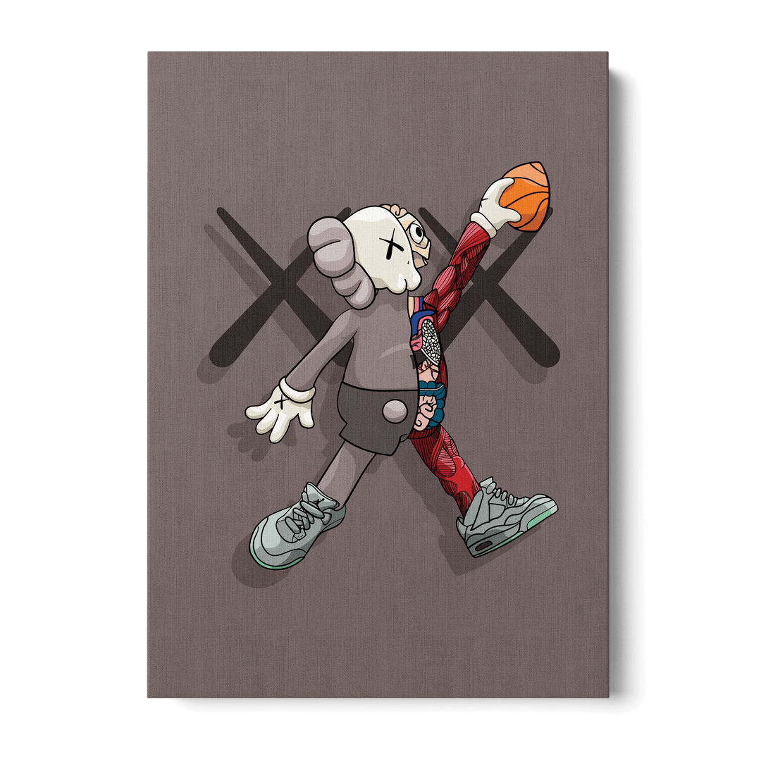KAWS Basketball Canvas
