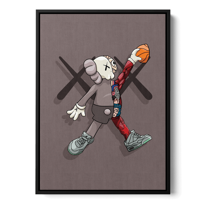 KAWS Basketball Canvas