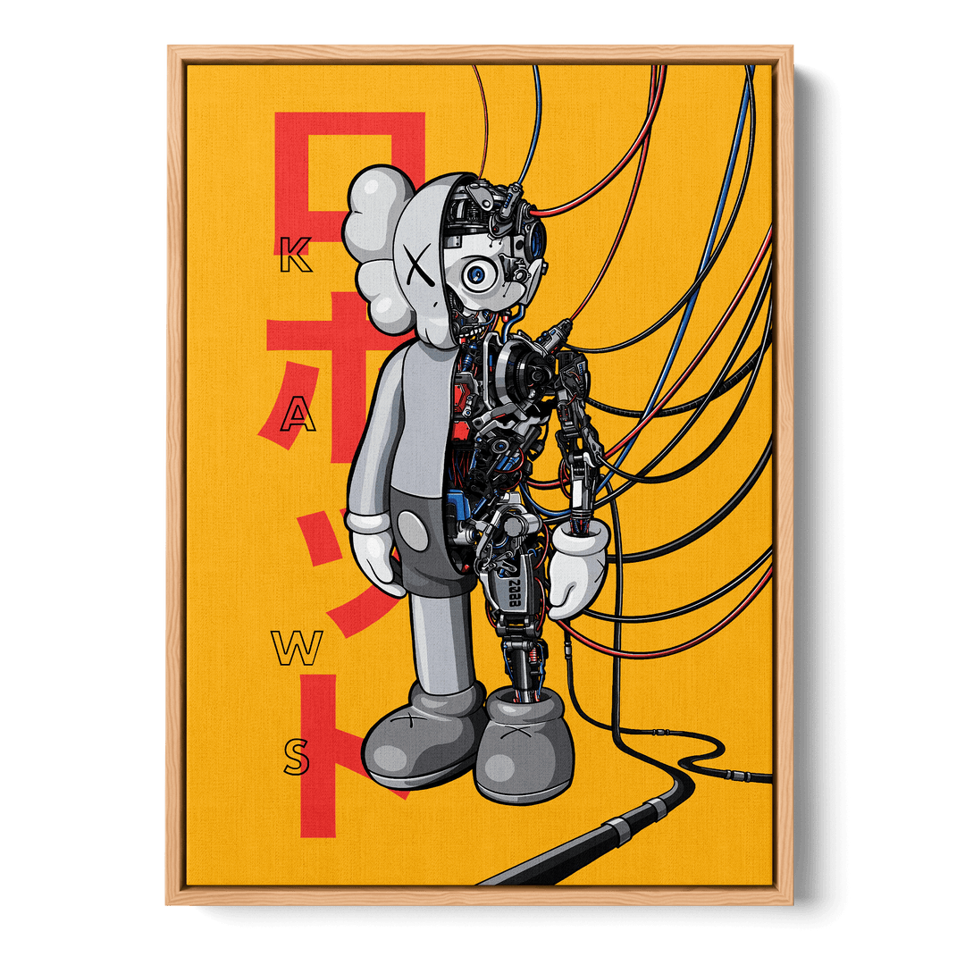KAWS Robot Canvas