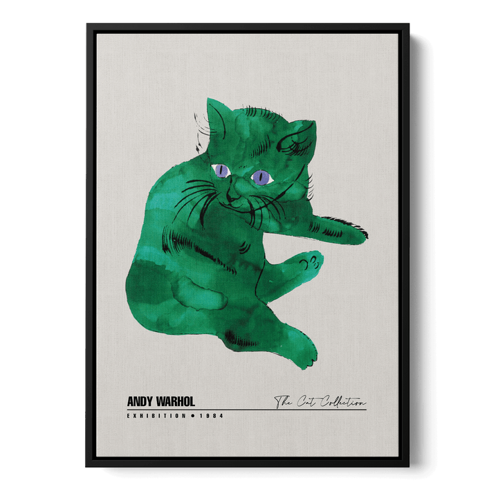 Green Cat Canvas