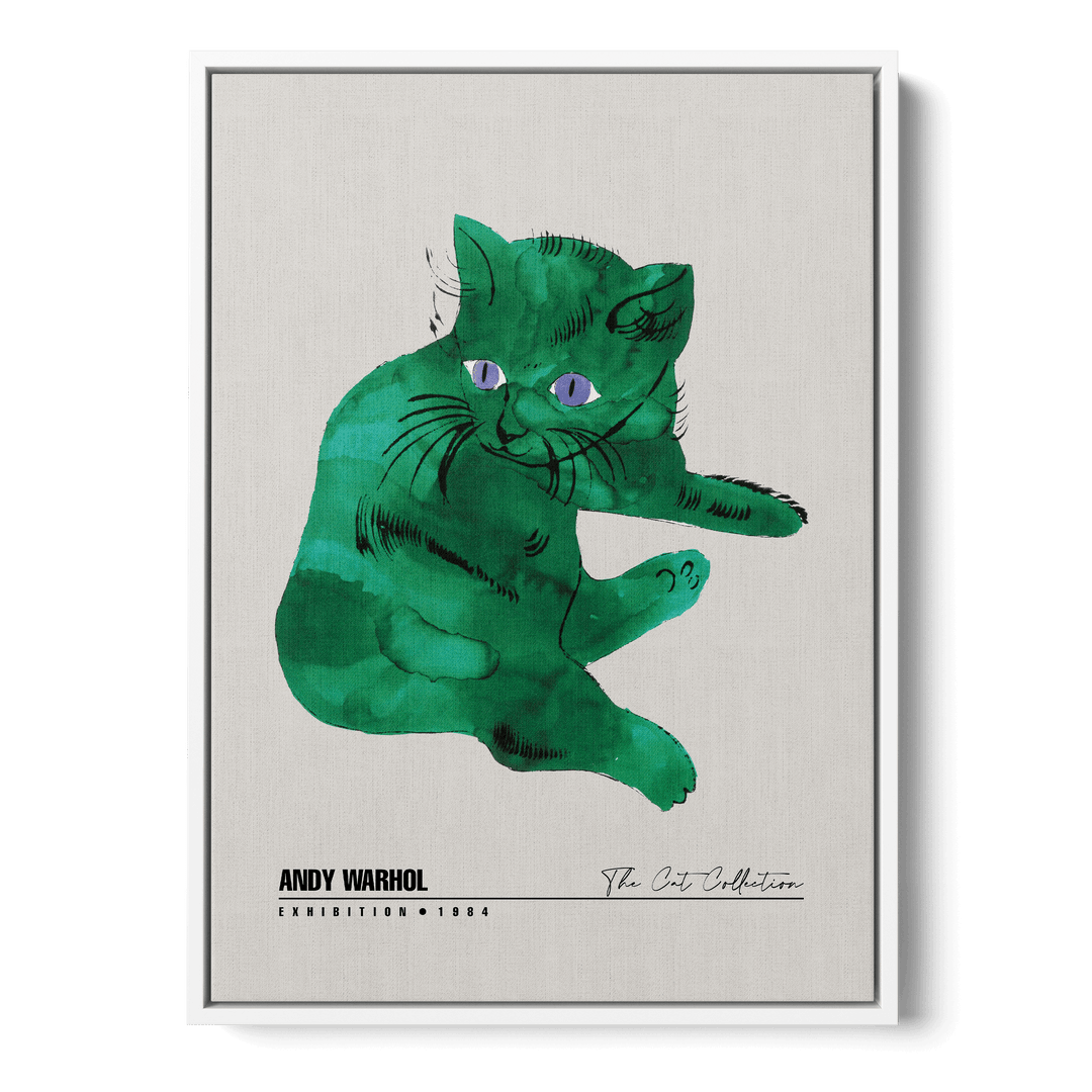 Green Cat Canvas