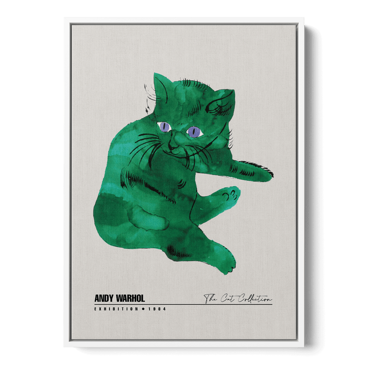 Green Cat Canvas