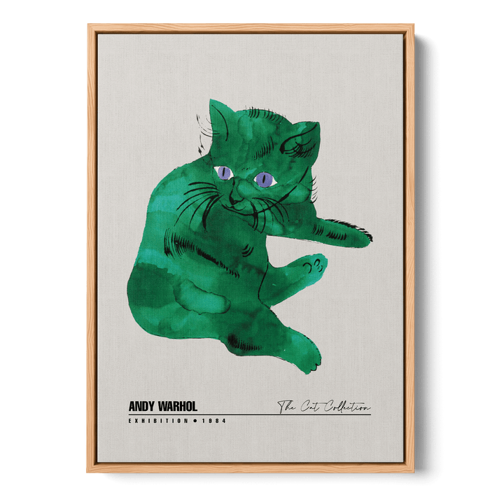 Green Cat Canvas