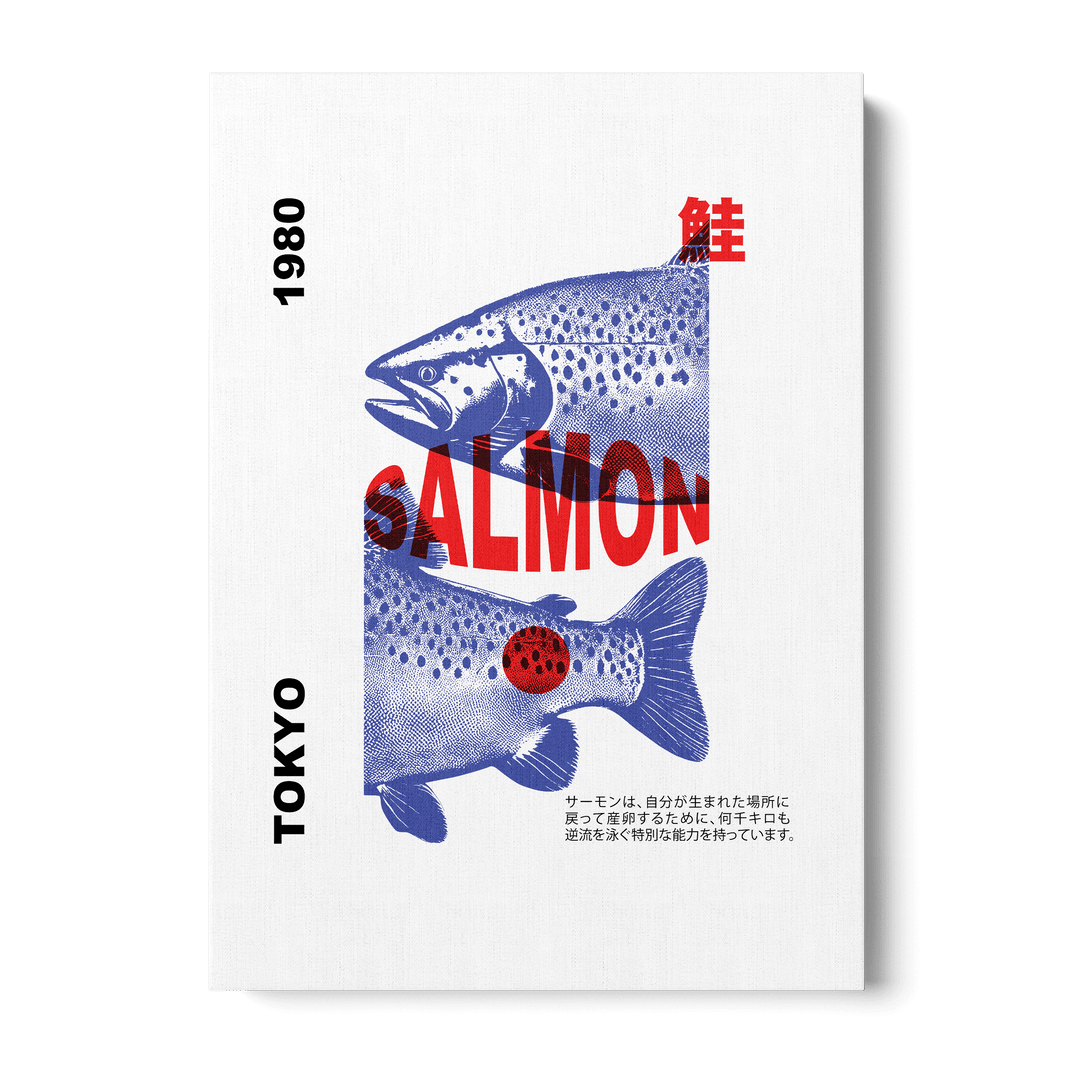 Salmon Tokyo Canvas