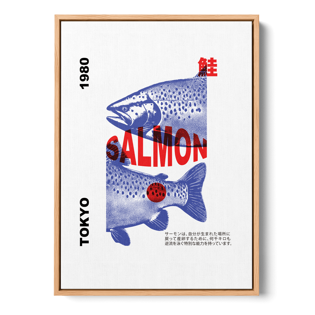 Salmon Tokyo Canvas
