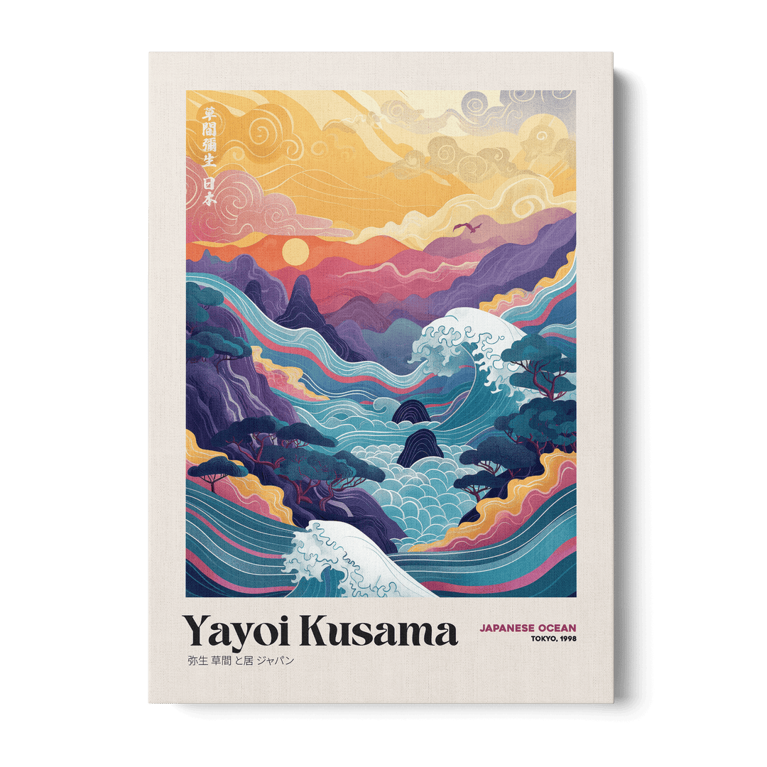 Yayoi Kusama - Japanese Ocean Canvas