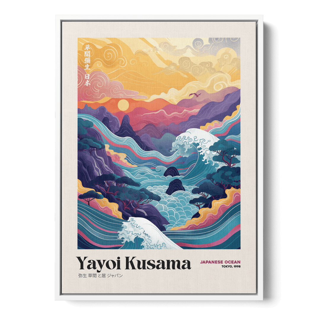 Yayoi Kusama - Japanese Ocean Canvas