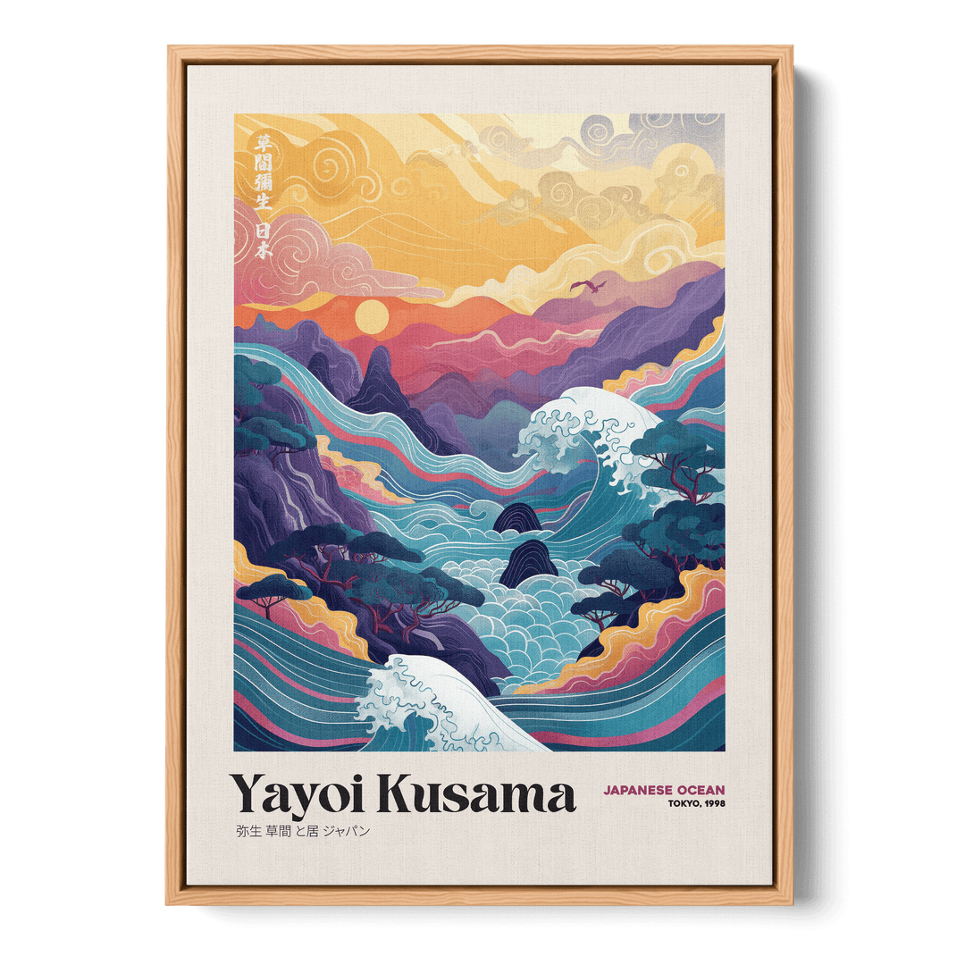 Yayoi Kusama - Japanese Ocean Canvas