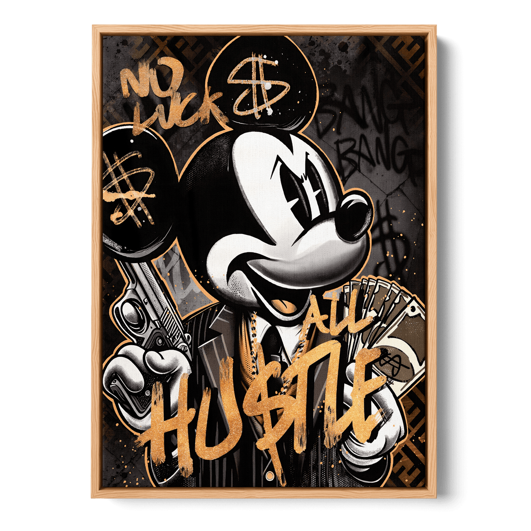 No Luck All Hustle Canvas