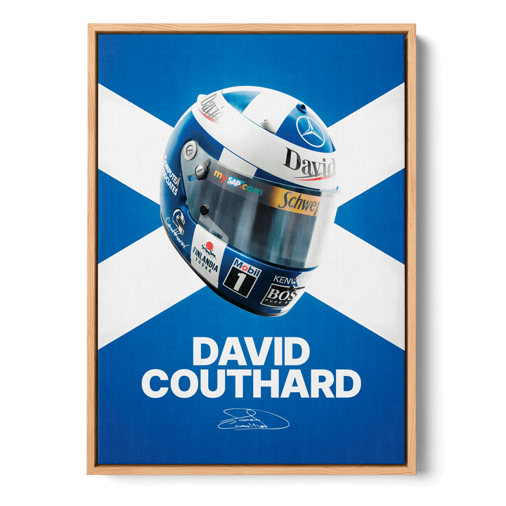 David Coulthard Formula Icons Canvas